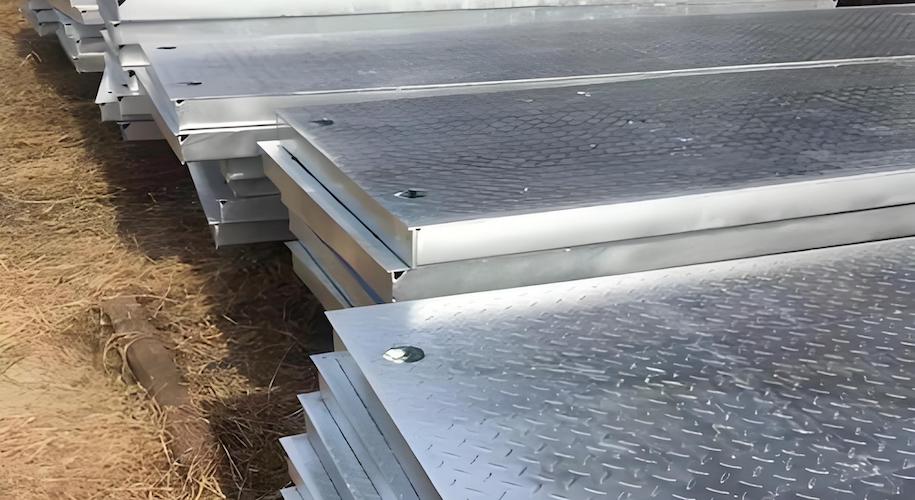 Mechanically galvanized steel structure bridge