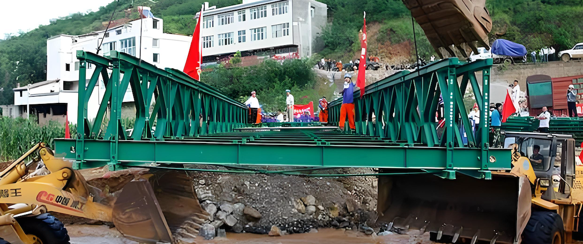 temporary steel bridge