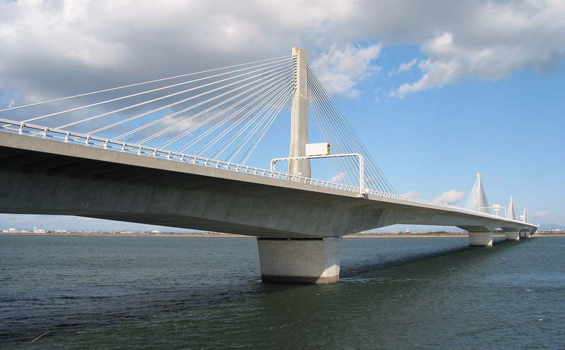 Steel Cable Stayed Bridge Italy