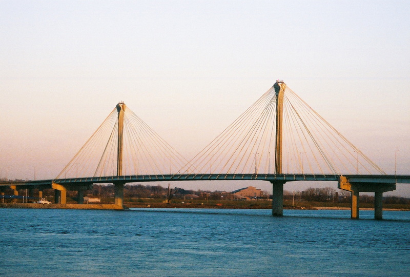 Steel Cable Stayed Bridge Spain