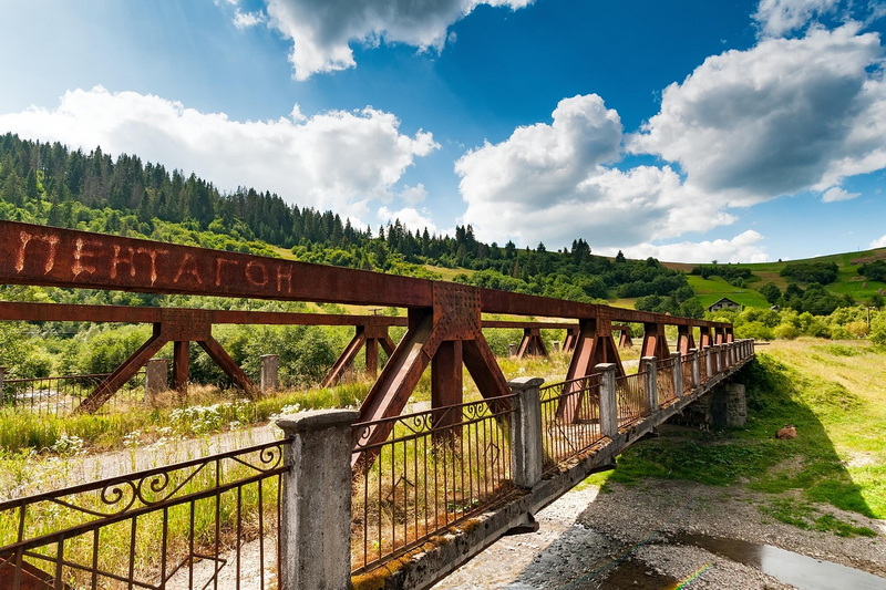 Steel Truss Bridge Laos