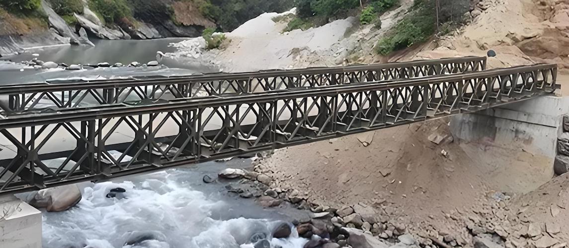 Steel Bailey Bridge Construction